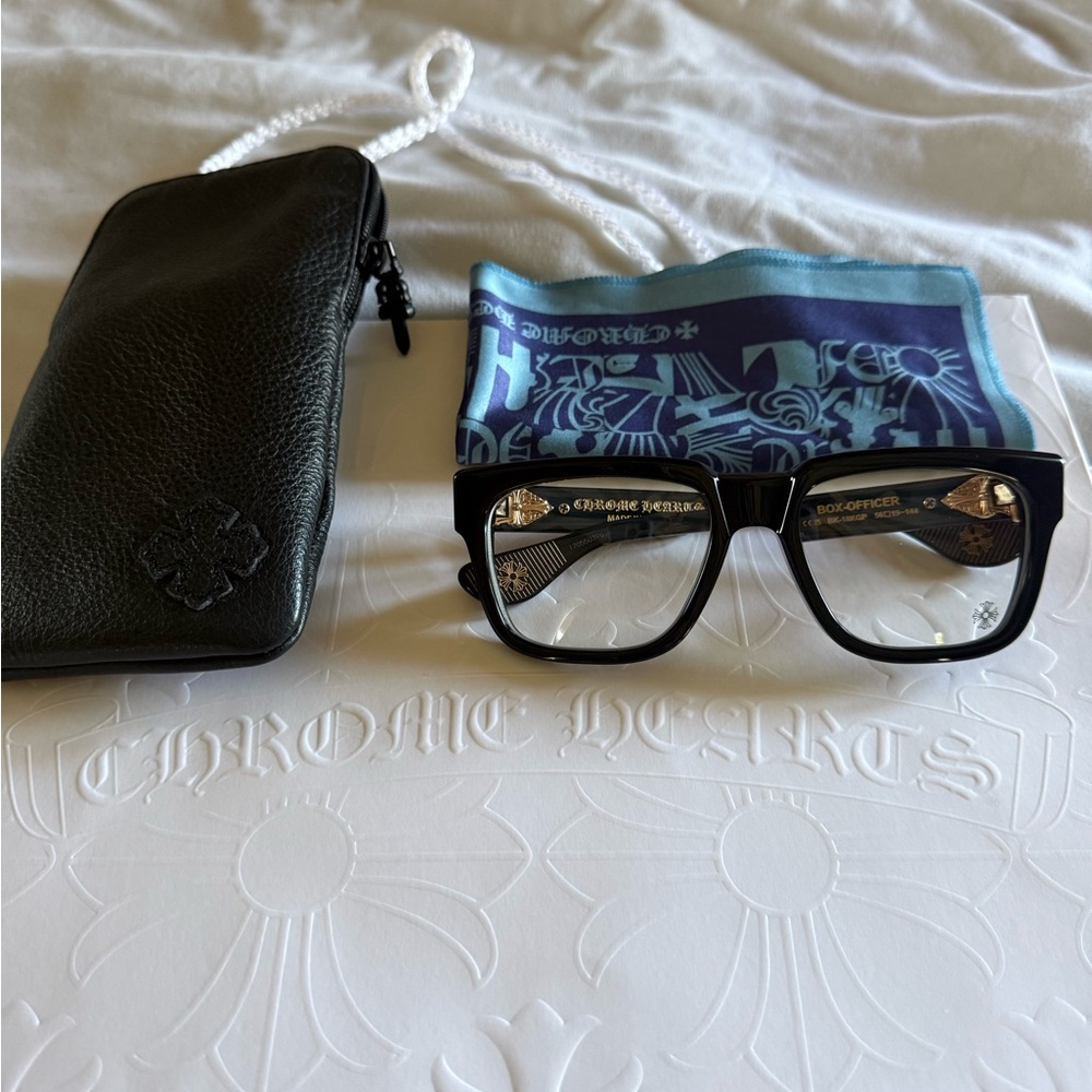 Chrome hearts box officer glasses